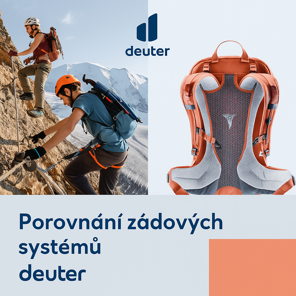 Porovnání zádových systémů deuter