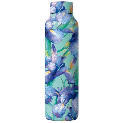Quokka Nerezová termoláhev Solid  850 ml - Blue Irises