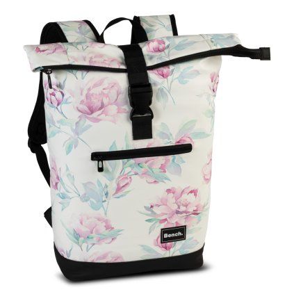 Bench Batoh Hydro roll-top  - bílá květiny 20l