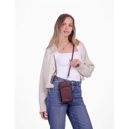 Úložný prostor crossbody peněženky VUCH Rosia Cornet na mobil a karty