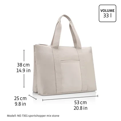 Rozměry sportovní tašky Reisenthel Sportshopper Mix 33L
