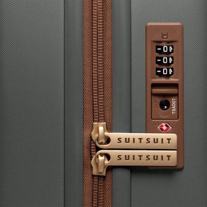 Propracované detaily cestovního kufru SUITSUIT Serenity M