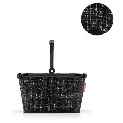 Reisenthel Carrybag XS Boucle Black – nákupní košík, celkový pohled