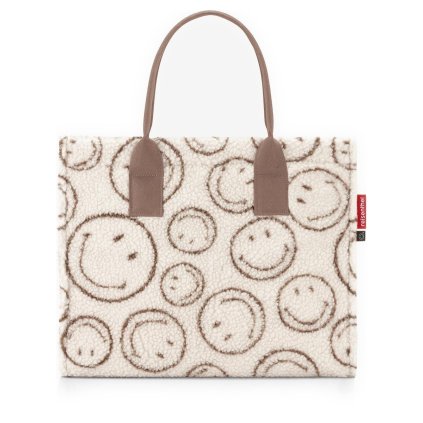 Reisenthel Daily Shopper Smiley Teddy Chocolate – nákupní taška, celkový pohled