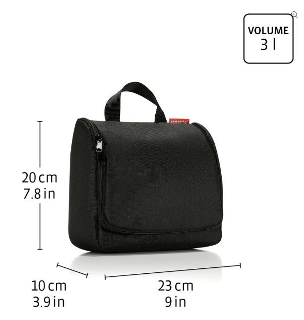 Rozměry zavřené kosmetické tašky Reisenthel Toiletbag
