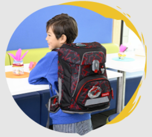 Praktický tvar připomínající batoh