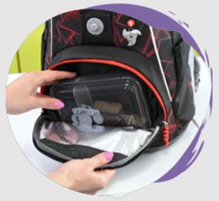 Přední kapsa na svačinový box